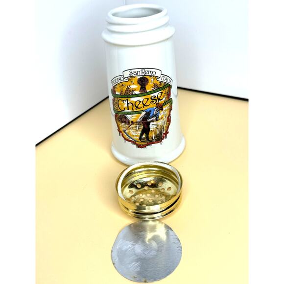 Vintage San Remo Himark Parmesan Cheese Shaker w/Complete Lid Ensamble - Picture 7 of 8